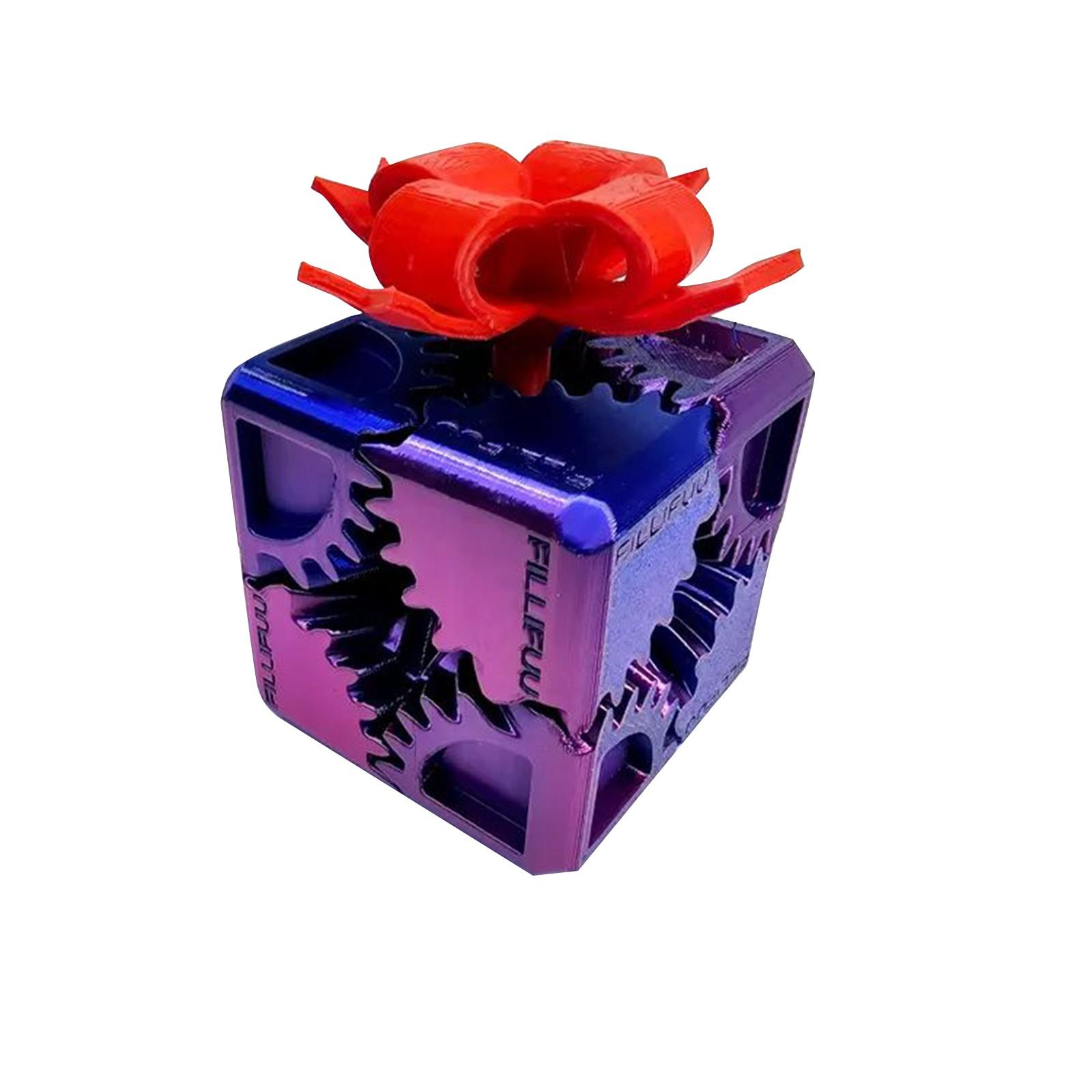 

Подарочная коробка, напечатанная на 3D-принтере, забавные игрушки для снятия стресса, забавные брелки One Size темно-фиолетового