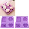 2Pcs Silicone Soap Mold 4Grids DIY HandMade Cupcake Baking Mould HeatResistant