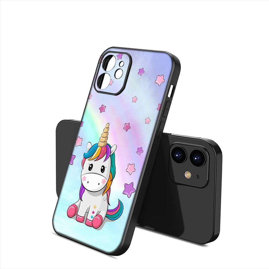 Anime Unicorn Cartoon Horse Soft Phone Cover for Apple iPhone 16 11 Pro XS Max X XR 6 7 8 6S Plus + SE 2022 8+ Silicone Case