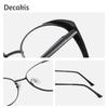 Fashion Metal Cat Eye Anti Blue Light Glasses Frame Stylish Photochromic Presbyopia Eyeglasses Customizable Prescription Lens -2