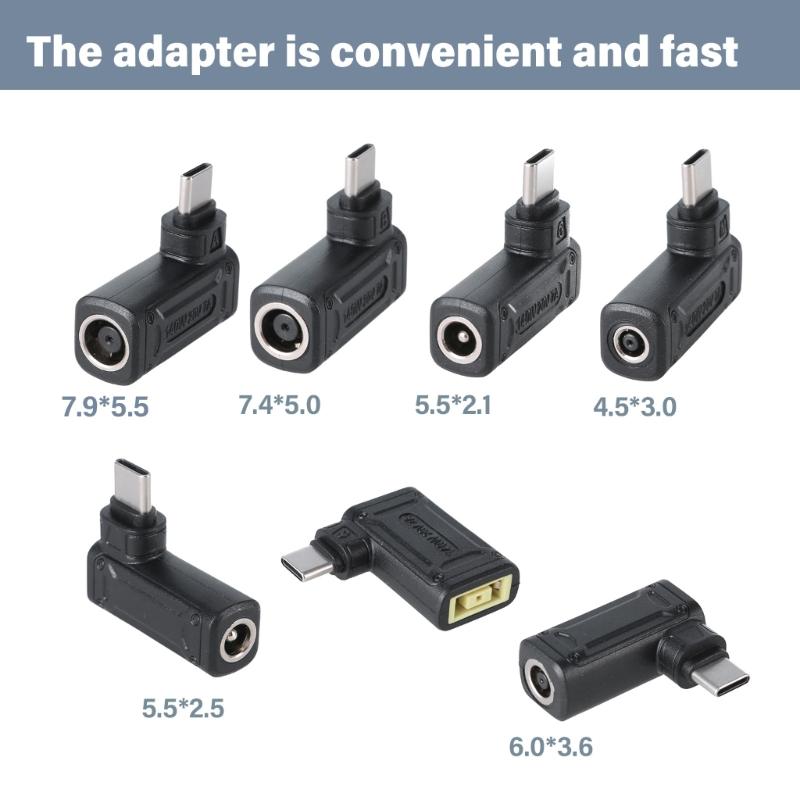 PD140W Protocol Type C Male To Square Port, 7955, 6036, 5525, 5521, 4530, 7450 Female Adapter for Lapstops Repair