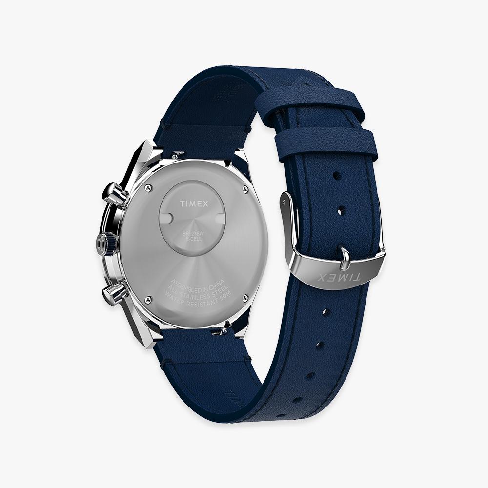 TIMEX Q Timex Chronograph Blue Dial Wristwatch 40mm TW2Y36100
