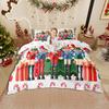 Homewish Chic Christmas Tree Duvet Cover SetXmas Nutcraker Soldier Bedding SetSweet Candy Cane Bed Set For Girls