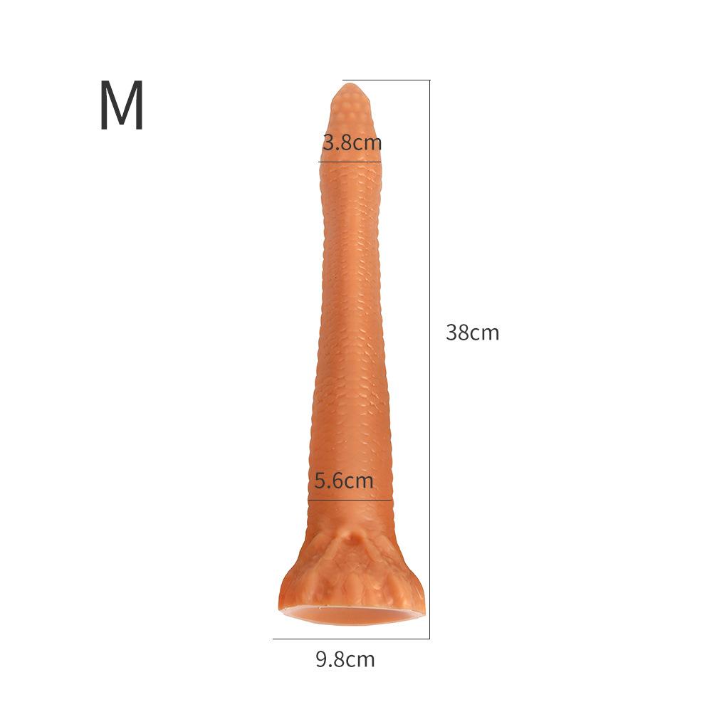 Snake-shaped Simulation Dildo Female Masturbator Soft Silicone Anal Plug Adult Sex Toy Fisting Strap on Cock Realistic Penis