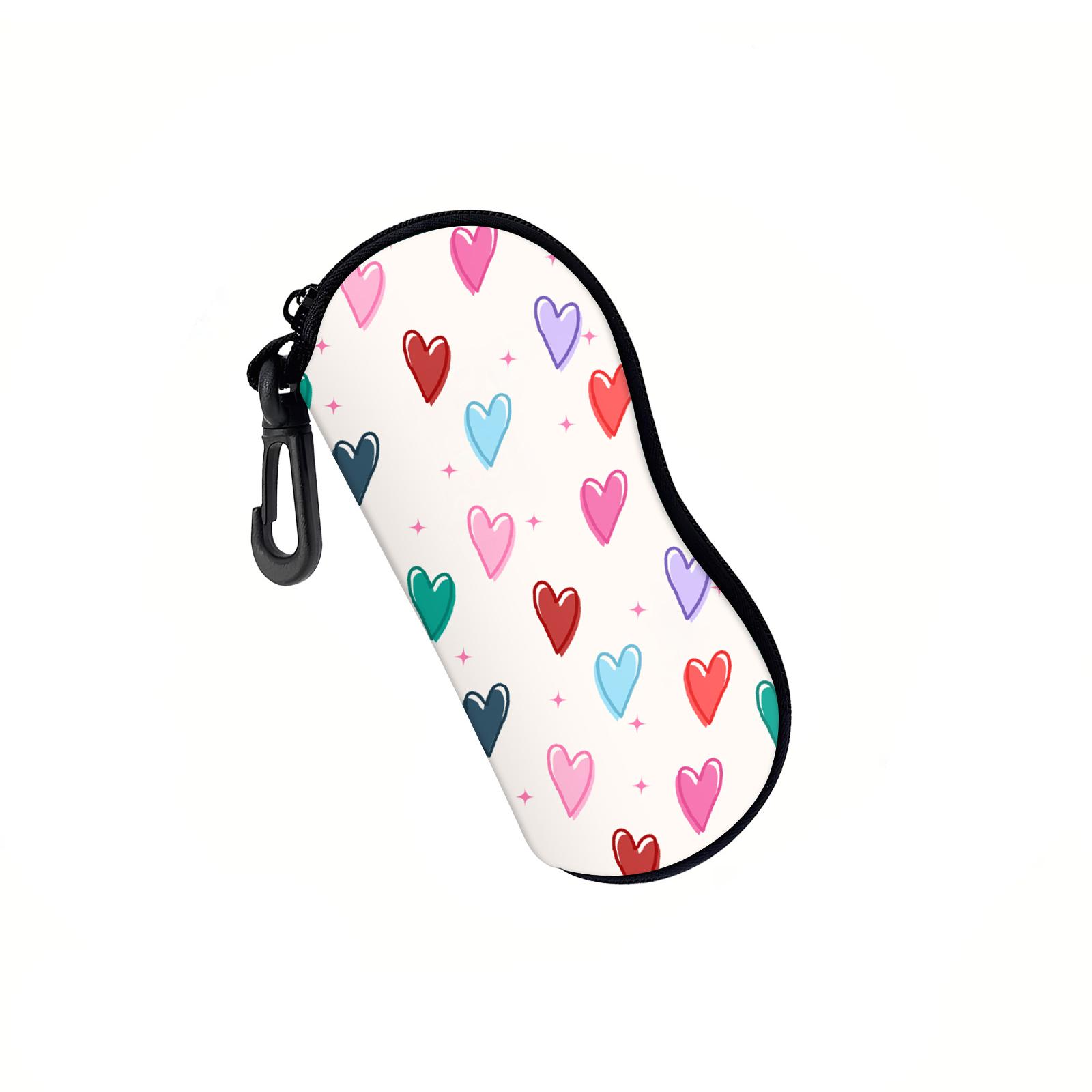 

1 шт. Мягкий чехол для солнцезащитных очков, Неопреновый чехол на молнии для очков, Портативный футляр для очков Ba