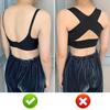 Haltungskorrektor BH für Damen Kabellos Push-Up Rückenstütze Bralette Vollabdeckung Stützender Alltags-BH