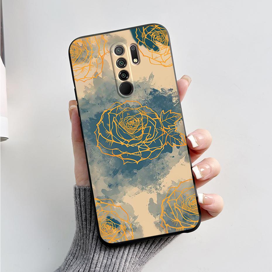 For Xiaomi Redmi 9 Case Redmi 9 Prime Cover M2004J19G M2004J19C redmi9 Cute Cartoon Bear Silicone TPU Soft Phone Case Back Cover