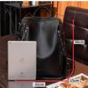 Homarina Women's 2-Way Shoulder Bag Backpack, PU Leather, A4 Size, Lightweight, Business Backpack, Perfect for Commuting, School, and Casual Use