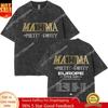 Vintage Gewaschen Rapper Maluma Pretty Dirty Europet Tour 2025 T-Shirt Herren Damen Mode Oversized T-Shirt Männlich Hip Hop Streetwear