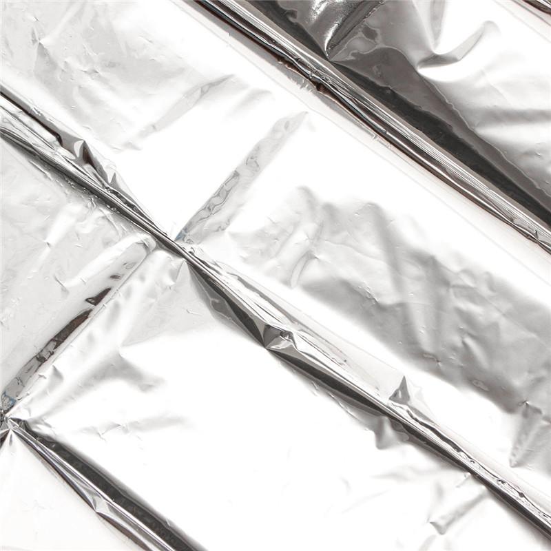 Stříbrná Mylarová Reflexní Fólie Krycí Plachta 210x120cm pro Pěstební Stan Místnost Zahradu Skleník Zemědělství Příslušenství pro Výsadbu Rostlin