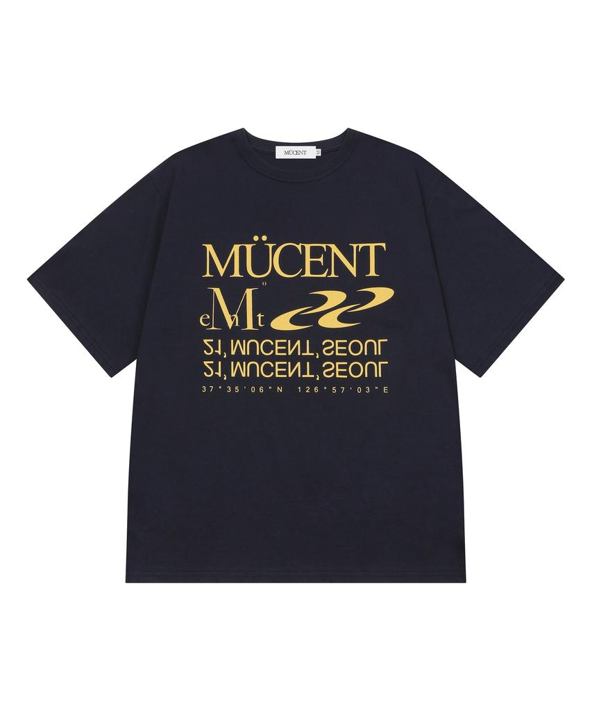 MUCENT Essential Lettering Short Sleeve T-Shirt (5 Colors)