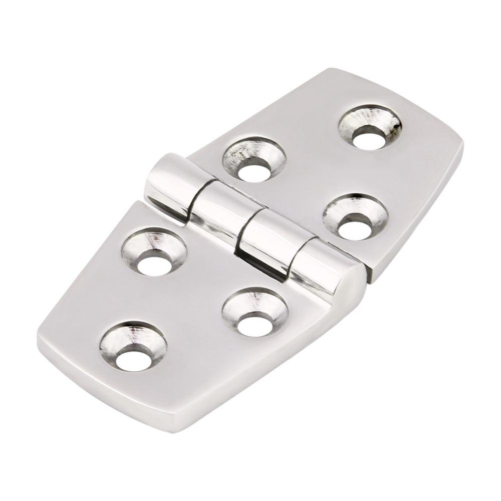 76 * 38mm/102*38mm Marine Boat Cabin Door 316 Stainless Steel Flush Door Hinge  Marine Lids