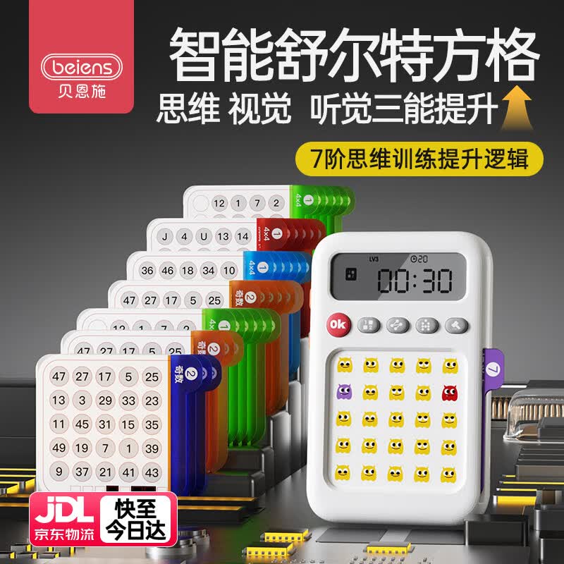 Schulte Grid Concentration & Memory Training Toy