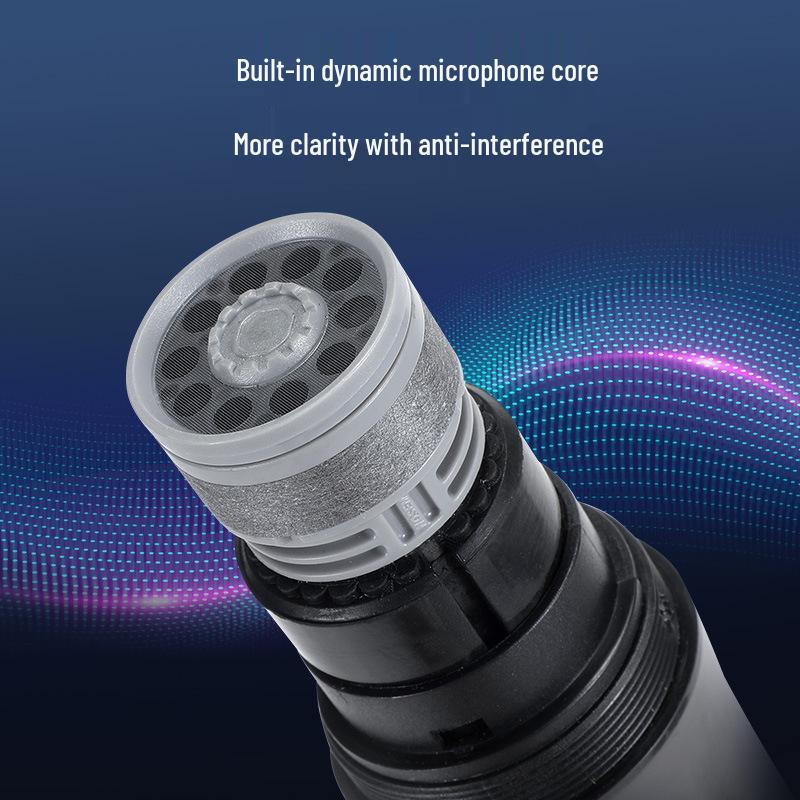 Rechargeable UHF Wireless Handheld Microphone with Display for Home, KTV, and Outdoor Singing & Live Streaming