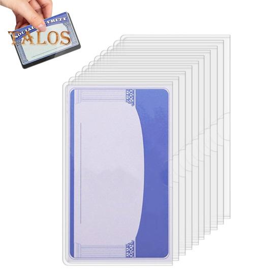 10/20 Unidades Protetores de Cartão de Segurança Social Transparentes Protetor de Cartão Medicare Resistente à Água Porta-Cartão de PVC Transparente para ID Cartão de Débito Cartão de Crédito