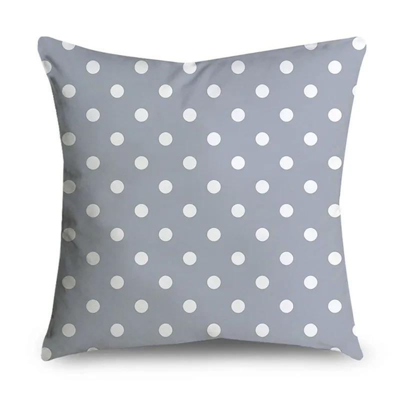 Simple Grey Pattern Decorative Pillowcase Bedding Home Decor Cushion Pillowcase