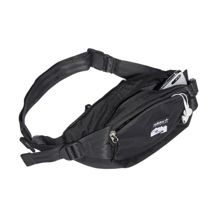 New Adidas Originals Recycled Polyester Fanny Pack Sling Bag Crossbody Bag Regular Unisex Black HE9720