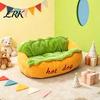 Novelty Pet Furniture Hot Dog Bed, Soft Cozy Plush Removable Washable Mat, Bed Cute Bun for Cats Dogs, Sofa Cat