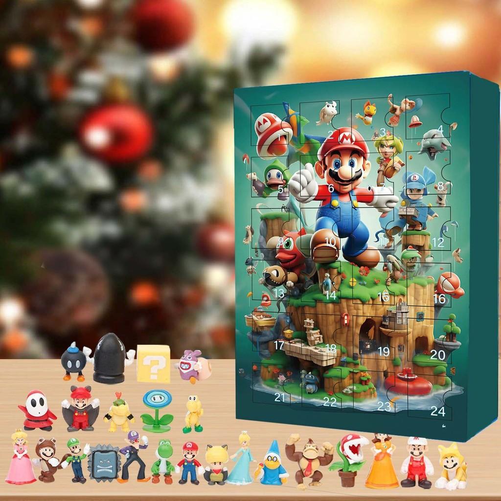 

Bros Mario Super Advent Calendar 24 Days Xmas Countdown Gifts Blind Box 24pcs Mario B