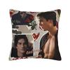 Damon Salvatore Pillowcase Polyester Cushion Cover Gift The Vampire Diaries Pillow Case Cover Home Square 45X45Cm