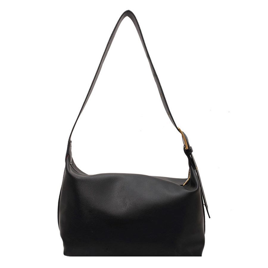 Premium sense of simplicity and large capacity solid color underarm tote bag women's bag 2025 new autumn and winter casual shoulder oblique span bag