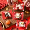 100Pcs 7x10cm 2026 Chinese Horse New Year Snowflake Crispy Packaging Baking Nougat Cookie Candy Machine Sealing Bags