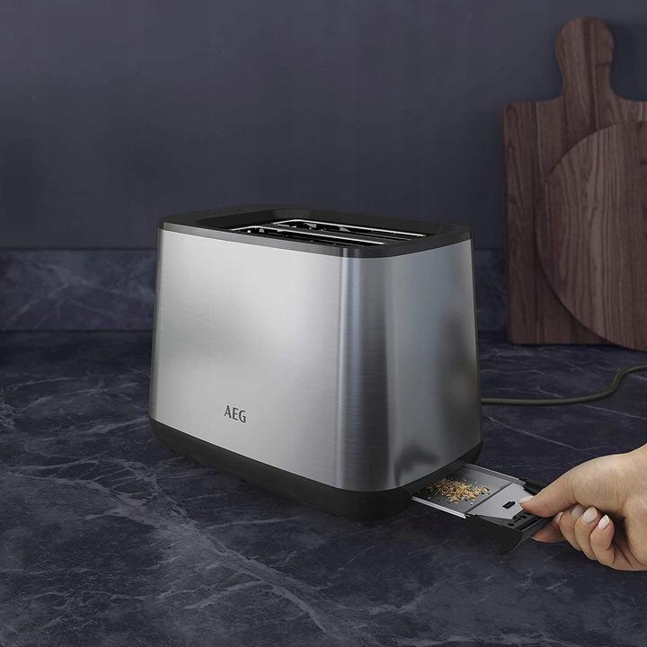 Toustovač Aeg T3-1-3St Stříbrný/Šedý 800 W