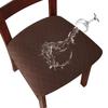 Waterproof Dining Chair Seat Covers Removable Washable Elastic Cushion Protectors for Upholstered Chairs