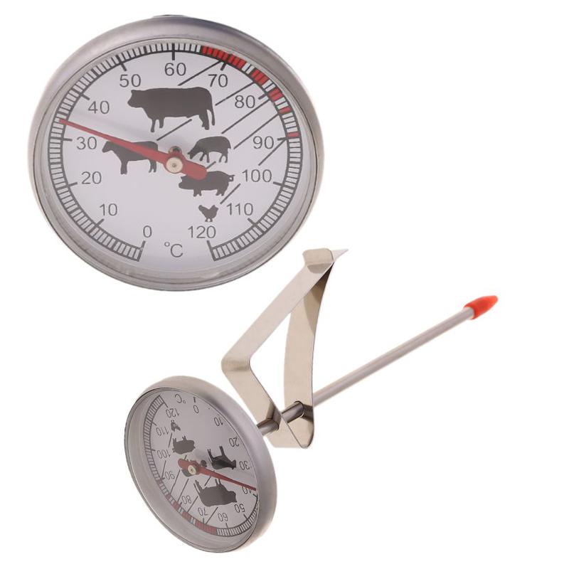 Sofortlesendes Edelstahl Küchen Lebensmittel Kochen Milch Kaffee Sonde Thermometer Temperaturanzeige