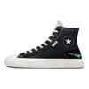 Converse Chuck Taylor Alt Star Tear Away Trend Lightweight Abrasion Resistant High Top Espadrilles Unisex Black & Green