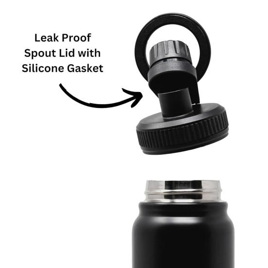 2-in-1 Insulated Cup Lid Leak-proof Water Bottle Spout Lid Magnetic Phone Holder Multifunctional Phone