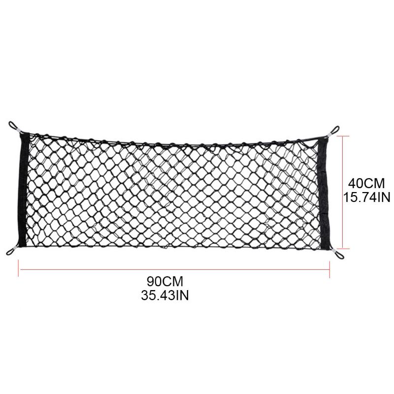Auto Rear Cargo Net Polyester Adjustable Cargo Storage Organizer Suitable for Vehicle Trunk Storage