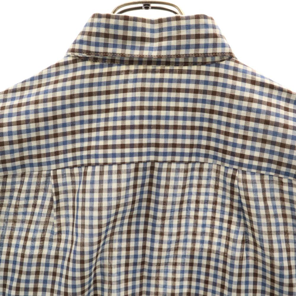 BIG MAC 70s Check Pattern Long Sleeve Shirt M JC Penney Old Vintage Men's Used