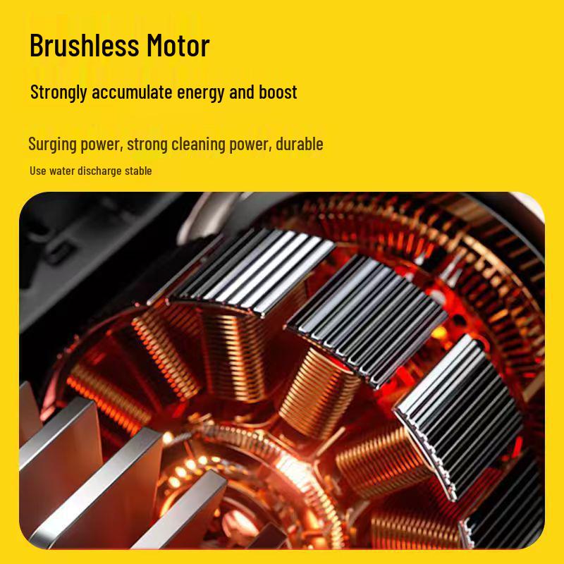 Rechargeable Wireless High-Pressure Car Washer - Lithium Battery Powered High-Power Water Gun for Household Car Cleaning