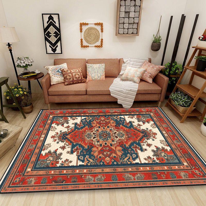 Persian Retro Carpet for Living Room National Style Decoration Home Non-slip Washable Rugs 200x300 Bedroom Bedside Tables Mats