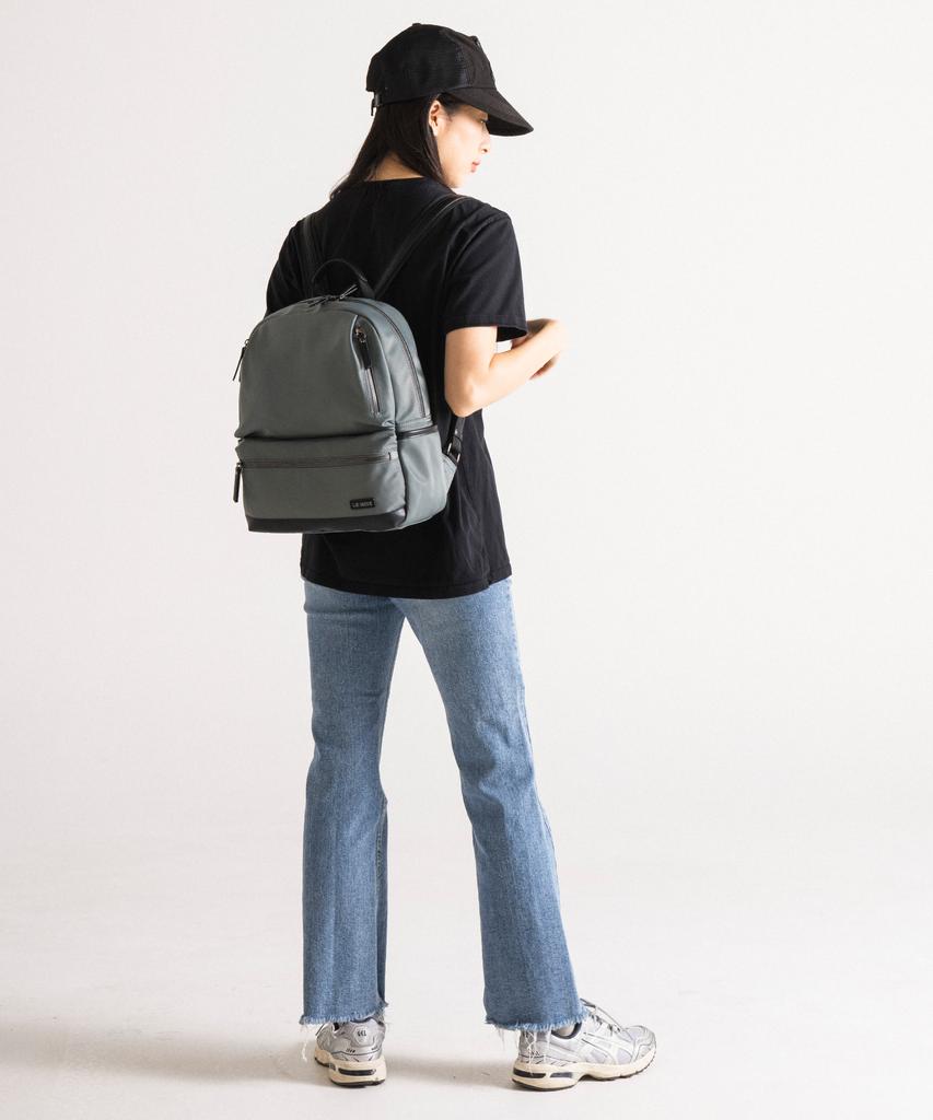 Lemine Nylon One-Day Backpack (Gray)