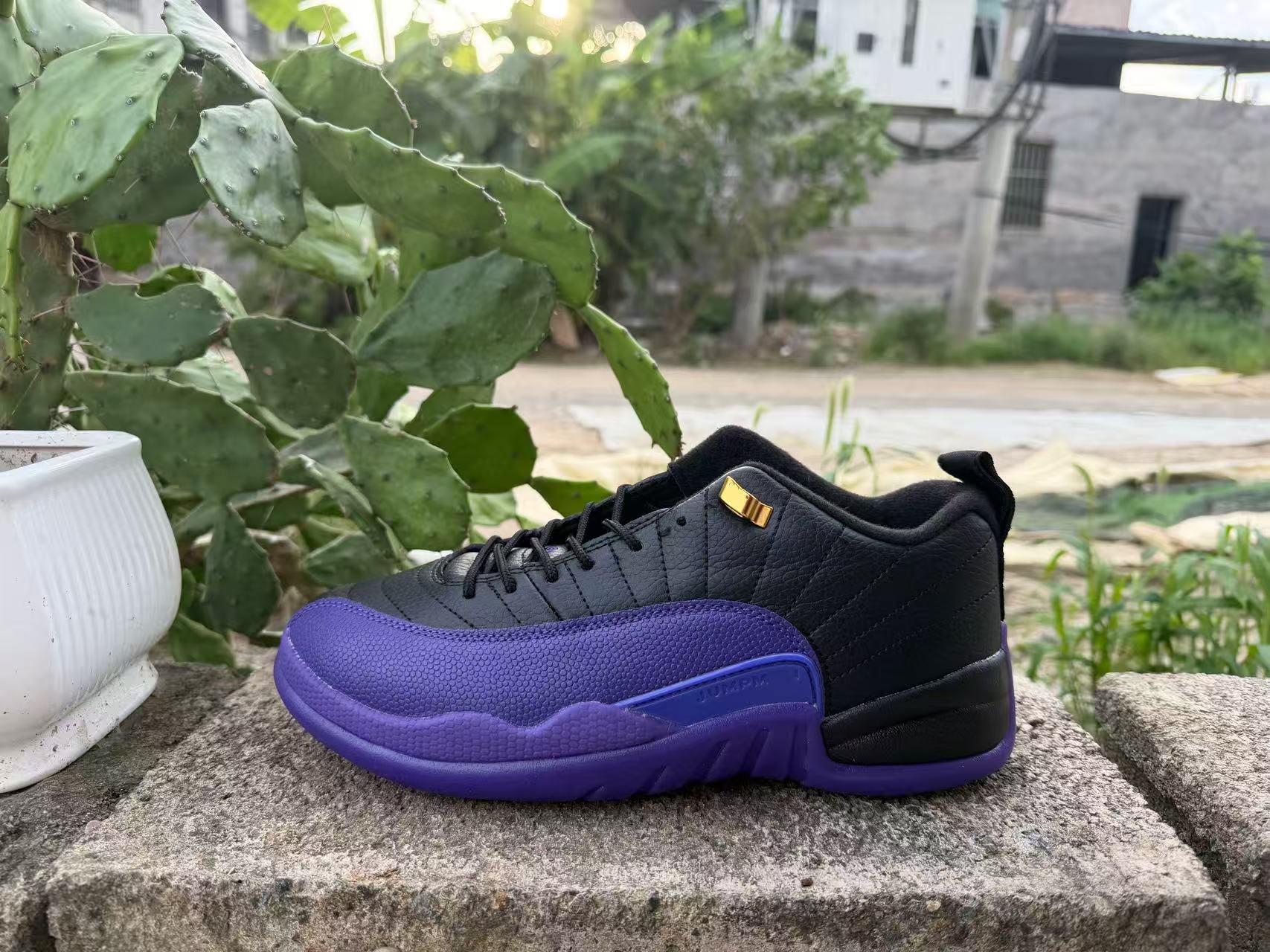 AJ12 Čikāga Melni/Balti Bulls Gamma Zili/Purpursarkani