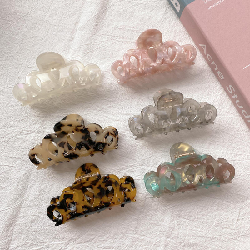 Aurora Cellulose Hair Clips Half-Piece Hair Clips