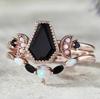 Rose Gold Opal Engagement Rings - Vintage European & American Style