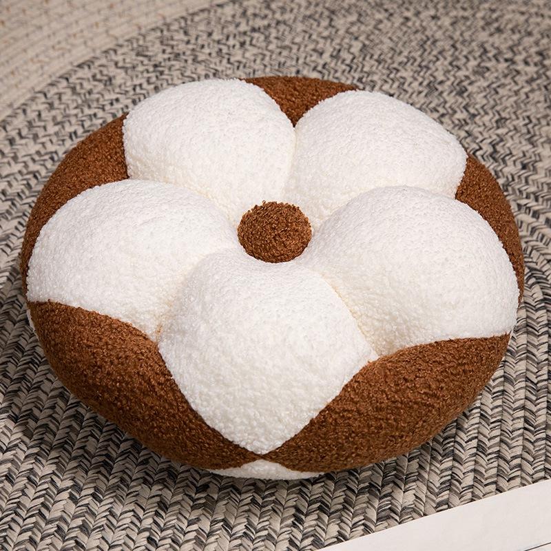 

40cm Flower Cluster Throw Pillow Floral Plush Cushion Stuffed Sofa Hugging Pillow Soft Warm Birthday Gift Idea Home Decorative Pillow