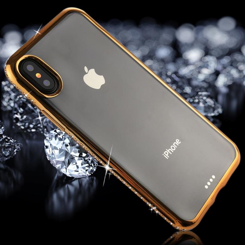 Buy Case Transparent And Gold For Iphone X Diamond Electroplating Border Tpu Protective Back Cover Case At Affordable Prices Free Shipping Real Reviews With Photos Joom