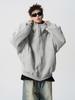 Men's Winter Heavyweight Fleece-Lined Deconstructed Patchwork Hoodie – Streetwear Trend