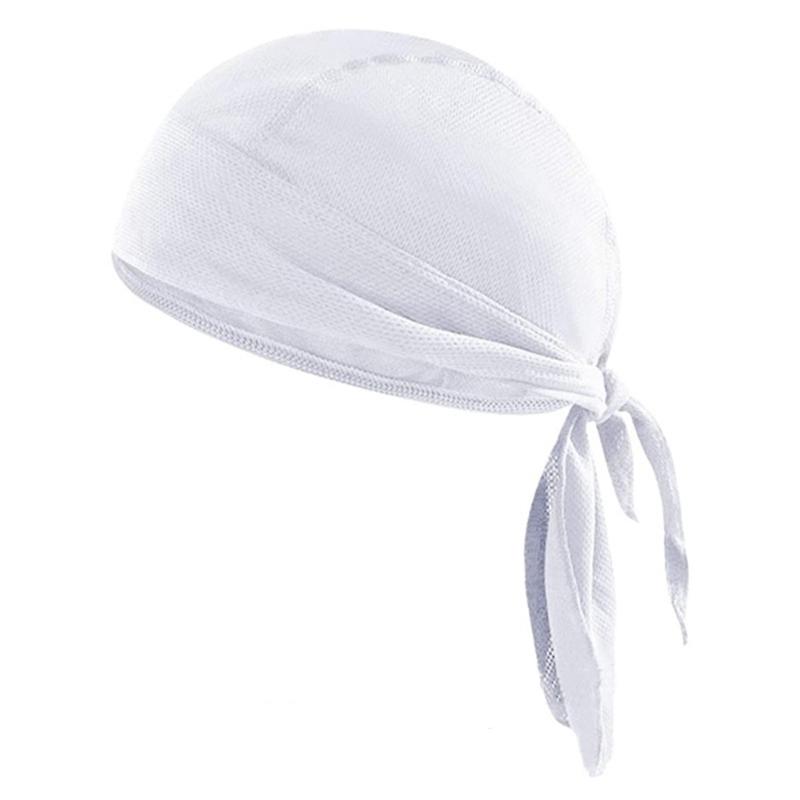 

Elastic Sports Headwear With Sweat Barrier Sweatproof Sun Protecting Headscarf белый