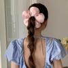 Korean Creative Exaggerated Flower Scrunchies Headdress Women Girl Trendy Design Elastic Hair Bands Sweet Hair Accessories