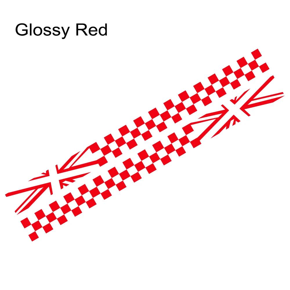 Car Window Door Side Striped Stickers Grid Flag Vinyl Decals Waterproof Self Adhesive Auto Body Decoration Stickers Accessories