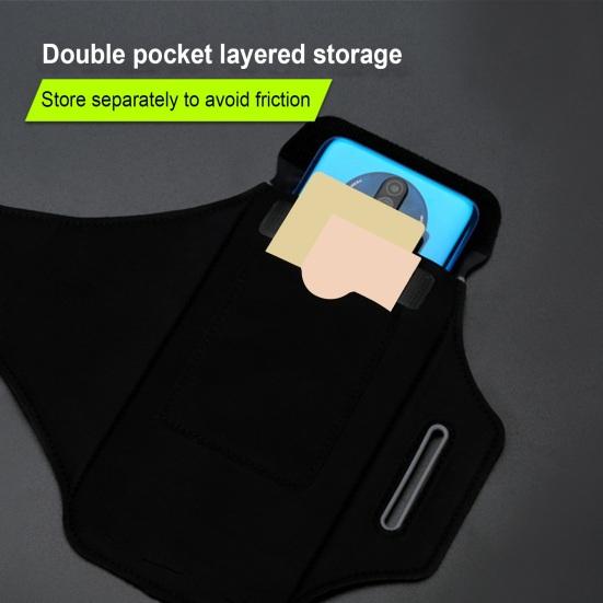 Yousheng Mobile Phone Arm Bag 6.8 Inch Cellphone Storage Bag Touch Screen Water Resistant Outdoor Sport Jogging Hiking Running Phone Armband Phone