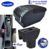 Car Storage Box Arm For Suzuki Splash Armrest Box Car Accessories Interior Details Retrofit Parts PU Leather Easy Installation