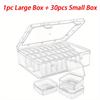 31pcs 1 Large Box + 30 Small Boxes Transparent Plastic Storage Box with Small Storage Containers - Bead Storage Container Box