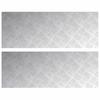 Stair Tread Step Right Angled 2 pcs Silver 80 x 30 cm Aluminum