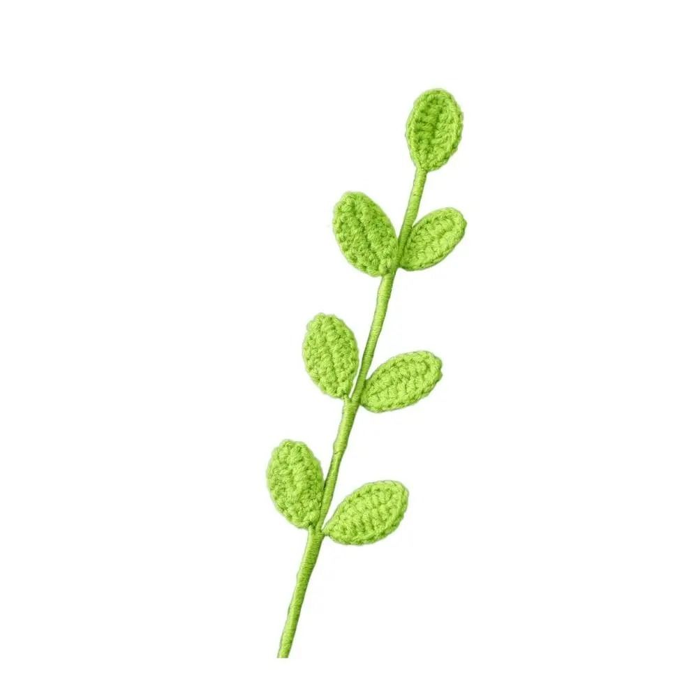Handmade 3D Leaf Bookmark Knitted Leaf Book Page Marker High Quality Leaf Book Clip